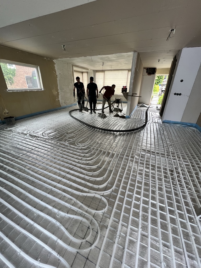 installatie vloerverwarming